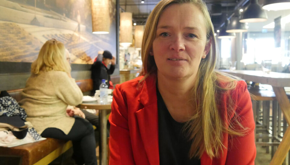 TRAPPER OPP: Anna Elisabeth Uran i Fagforbundet Oslo. TRAPPER OPP: Anna Elisabeth Uran i Fagforbundet Oslo.