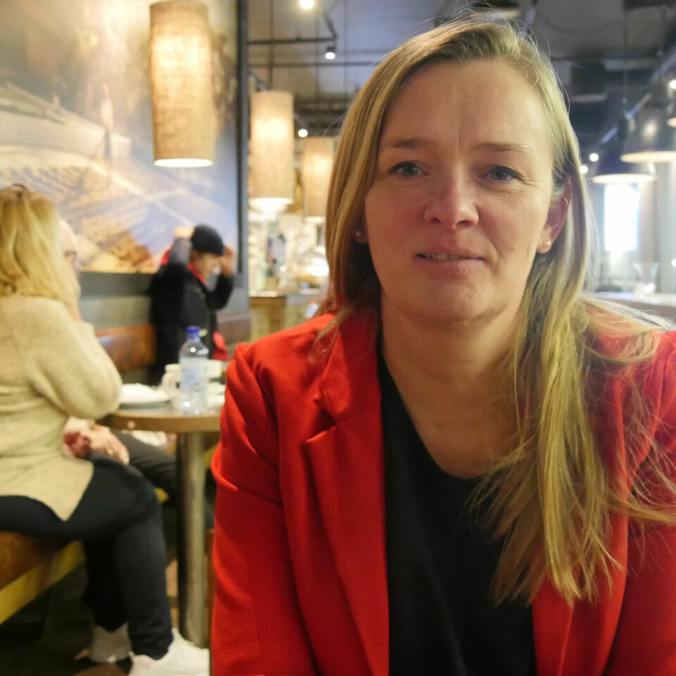 TRAPPER OPP: Anna Elisabeth Uran i Fagforbundet Oslo. TRAPPER OPP: Anna Elisabeth Uran i Fagforbundet Oslo.