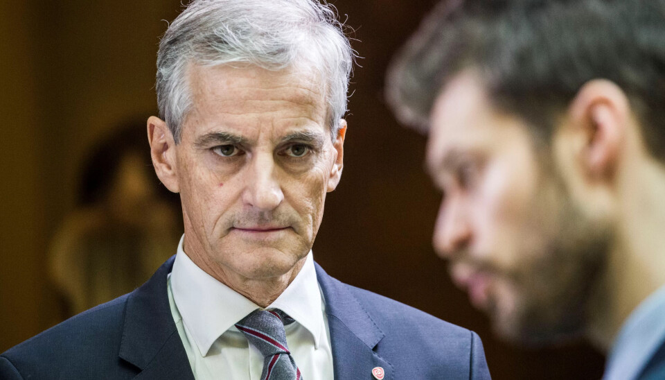 Partilederne Jonas Gahr Støre i Arbeiderpartiet og Bjørnar Moxnes i Rødt. Partilederne Jonas Gahr Støre i Arbeiderpartiet og Bjørnar Moxnes i Rødt.
