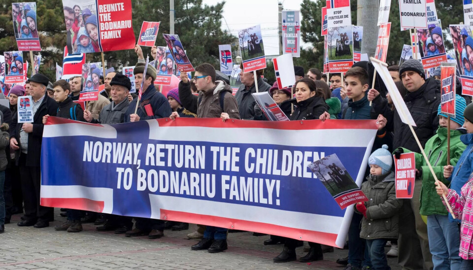 Fra demonstrasjonene i Galati i Romania i februar. Fra demonstrasjonene i Galati i Romania i februar.