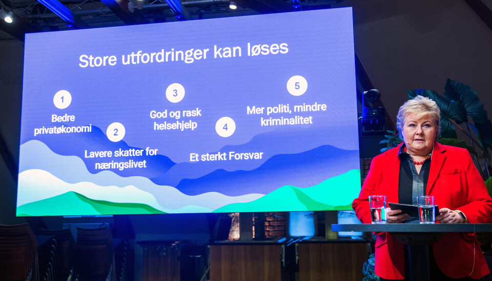 Høyre la fram sitt alternative budsjett onsdag. Høyre la fram sitt alternative budsjett onsdag.