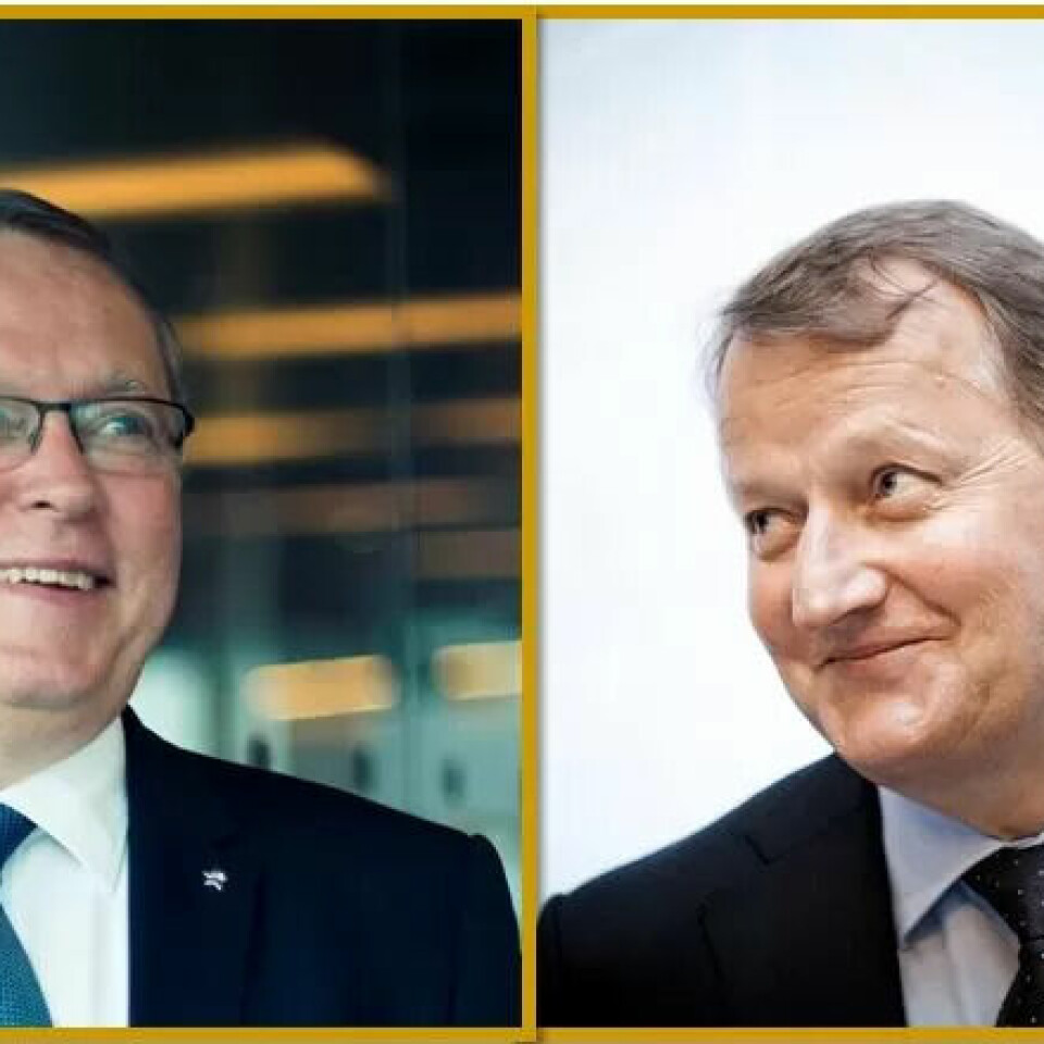 SMILER: Eldar Sætre (t.v.) er toppsjef i Statoil og tjente over 14 millioner i 2015. Rune Bjerke, konsernsjef i DNB, tjente 8,3 millioner. SMILER: Eldar Sætre (t.v.) er toppsjef i Statoil og tjente over 14 millioner i 2015. Rune Bjerke, konsernsjef i DNB, tjente 8,3 millioner.