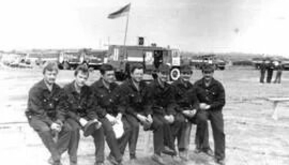 FØRSTE PULJE: Åtte menn ledet av Anatoliy Hryhorenko var de første som rykket inn og startet slukke- og nedkjølingsarbeidet i reaktoren. Hryhorenko døde senere av skader fra radioaktiviteten. FØRSTE PULJE: Åtte menn ledet av Anatoliy Hryhorenko var de første som rykket inn og startet slukke- og nedkjølingsarbeidet i reaktoren. Hryhorenko døde senere av skader fra radioaktiviteten.