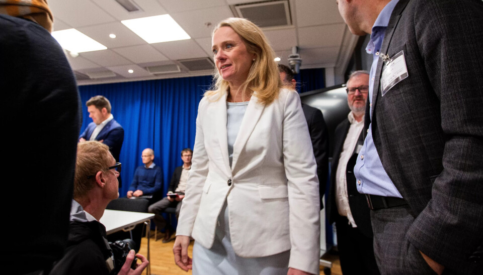 Arbeids- og sosialminister Anniken Hauglie. Arbeids- og sosialminister Anniken Hauglie.