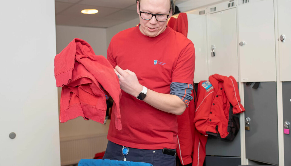 VIKTIG BAGATELL: Ved å flytte dunken for skittentøy er det blitt slutt på irriterende rot. Det er en av flere glupe ideer som er satt ut i livet i Lade hjemmetjeneste. VIKTIG BAGATELL: Ved å flytte dunken for skittentøy er det blitt slutt på irriterende rot. Det er en av flere glupe ideer som er satt ut i livet i Lade hjemmetjeneste.