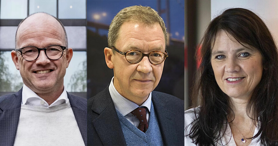 TJENER FETT: Ole Erik Almlid i NHO (f.v.), Idar Kreutzer i Finans Norge og Anne-Kari Bratten i Spekter får flere millioner kroner inn på lønnskontoene hvert år. TJENER FETT: Ole Erik Almlid i NHO (f.v.), Idar Kreutzer i Finans Norge og Anne-Kari Bratten i Spekter får flere millioner kroner inn på lønnskontoene hvert år.