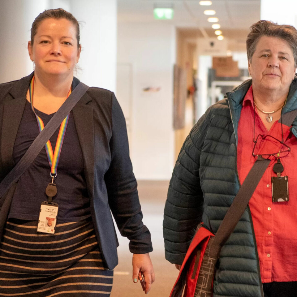 LEDELSEN: Nestleder Cathrine Ertsås og leder Gerd Øiahals i Fagforbundet Post og finans leder forhandlingene fra de ansattes side. LEDELSEN: Nestleder Cathrine Ertsås og leder Gerd Øiahals i Fagforbundet Post og finans leder forhandlingene fra de ansattes side.