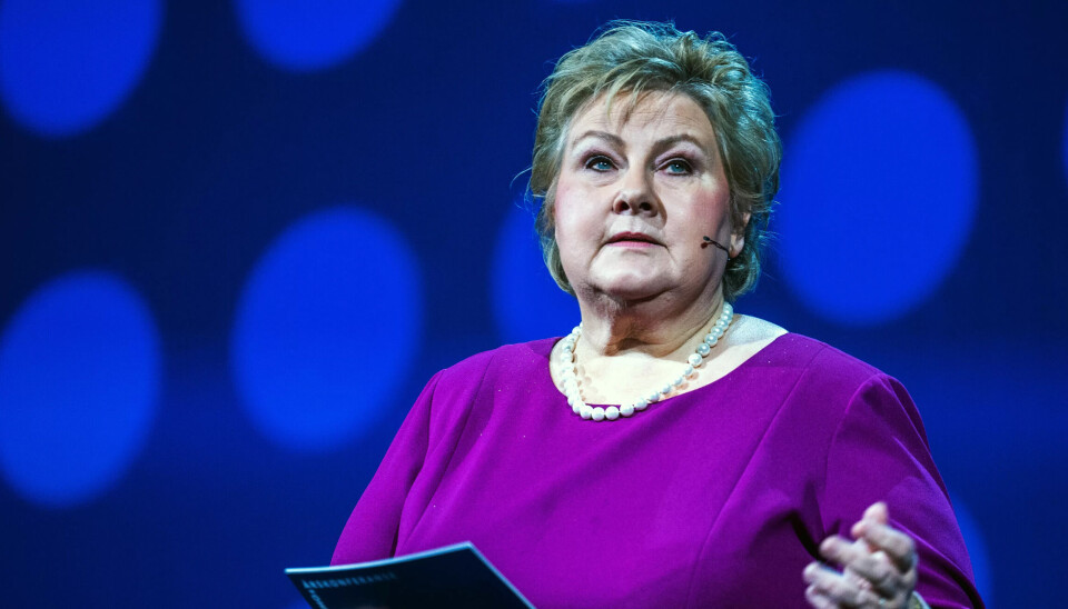 Høyres leder Erna Solberg. Høyres leder Erna Solberg.