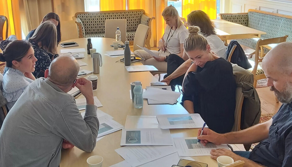 Forbedringsarbeid: Enhetsleder og ansatte på Lovisenberg diakonale sykehus er på workshop for å lære om prinsippene i Magnet4Europe-prosjektet. Forbedringsarbeid: Enhetsleder og ansatte på Lovisenberg diakonale sykehus er på workshop for å lære om prinsippene i Magnet4Europe-prosjektet.