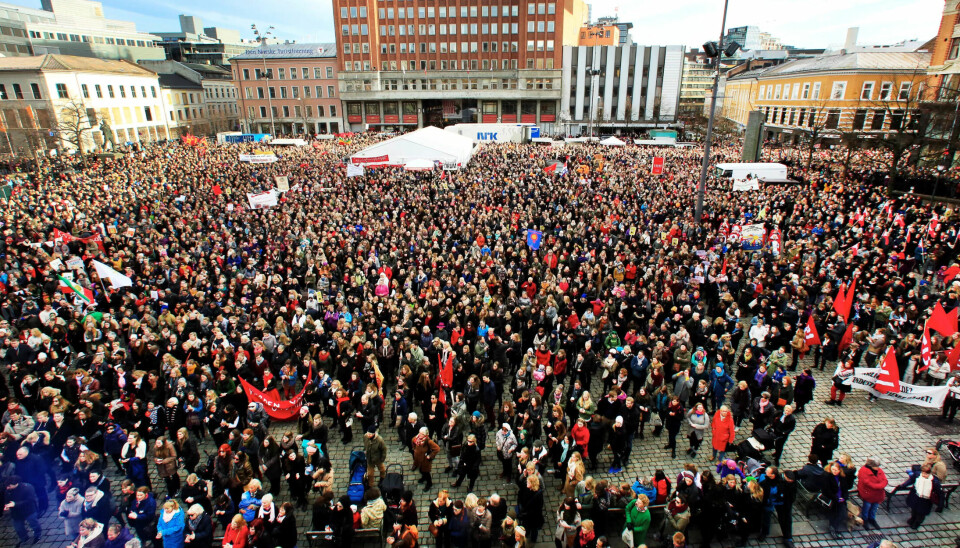 Youngstorget i Oslo. Youngstorget i Oslo.