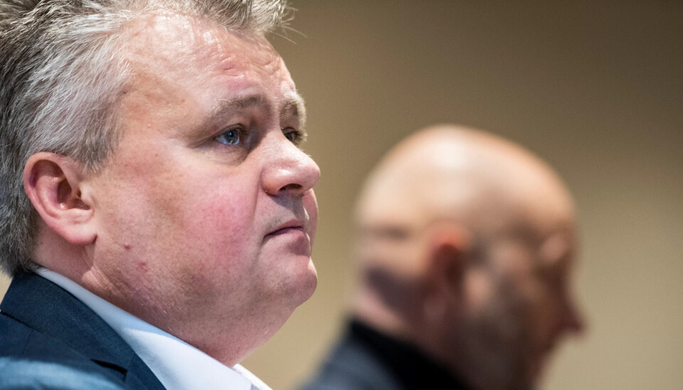 – Det ikke er mulig å forhandle videre under den alvorlige situasjonen Norge nå opplever, sier Jørn Eggum. – Det ikke er mulig å forhandle videre under den alvorlige situasjonen Norge nå opplever, sier Jørn Eggum.