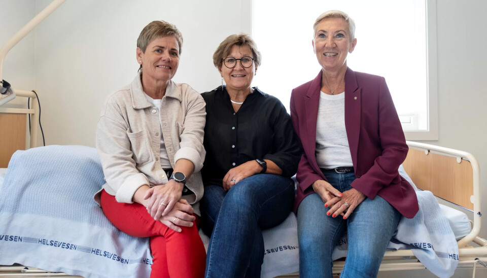 Hovedtillitsvalgt Bente Fagerli sammen med Mette Nord, leder i Fagforbundet og LO-leder Peggy Hessen Følsvik. Hovedtillitsvalgt Bente Fagerli sammen med Mette Nord, leder i Fagforbundet og LO-leder Peggy Hessen Følsvik.