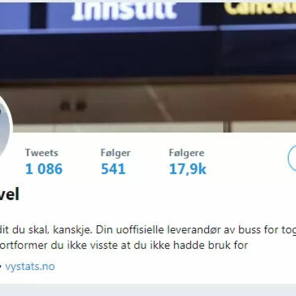 Slik er Jonas Ali Ghanizadans introduksjon til tullekontoen han opprettet på Twitter. Slik er Jonas Ali Ghanizadans introduksjon til tullekontoen han opprettet på Twitter.