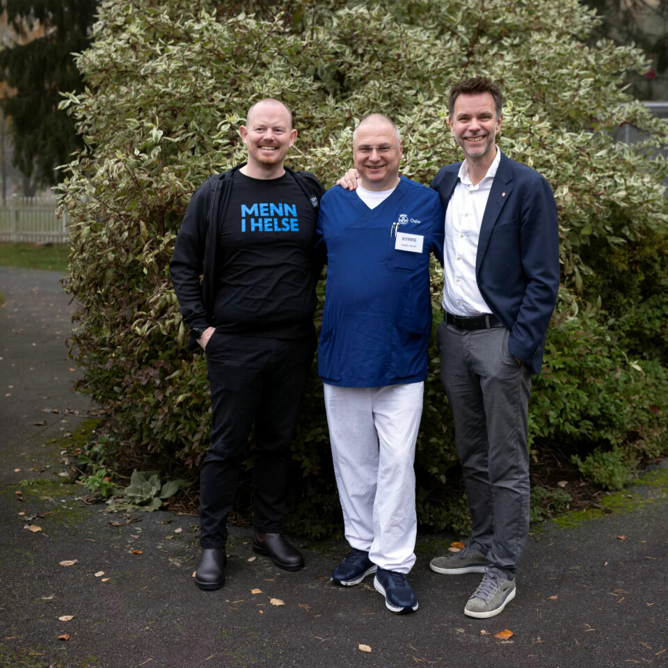 Fra venstre: Fylkeskoordinator for Menn i helse Odd Sveli, helserekrutt Kyrre Ødegaard og stortingsrepresentant Truls Vasvik (Arbeiderpartiet). Fra venstre: Fylkeskoordinator for Menn i helse Odd Sveli, helserekrutt Kyrre Ødegaard og stortingsrepresentant Truls Vasvik (Arbeiderpartiet).