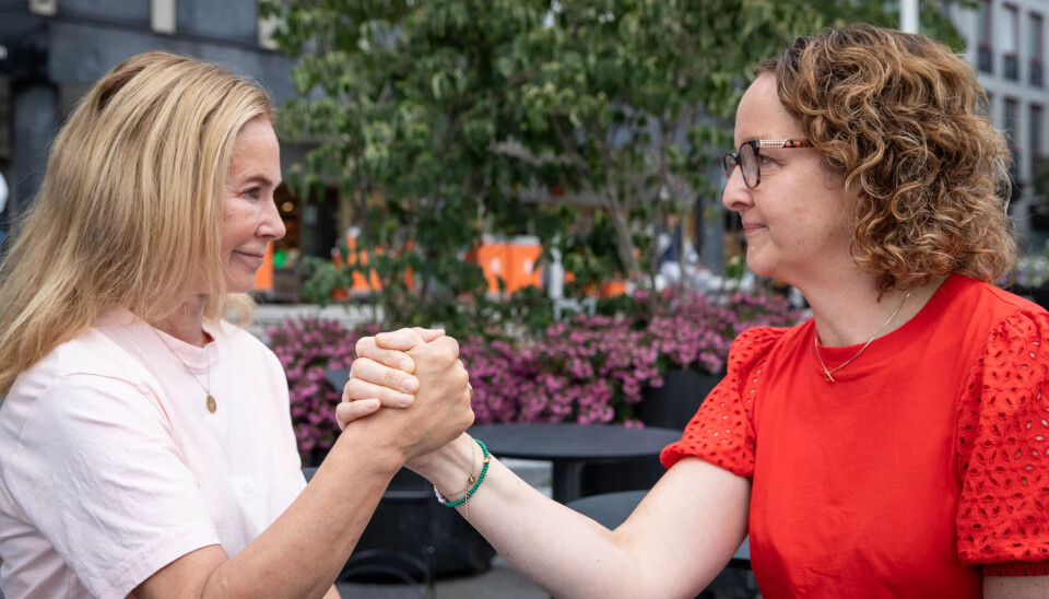 MENINGSMOTSTANDERE: (f.v.) Birgitte Gulla Løken og Elin Nyland er ordførerkandidater for hhv. Høyre og Arbeiderpartiet i Larvik i 2023. MENINGSMOTSTANDERE: (f.v.) Birgitte Gulla Løken og Elin Nyland er ordførerkandidater for hhv. Høyre og Arbeiderpartiet i Larvik i 2023.