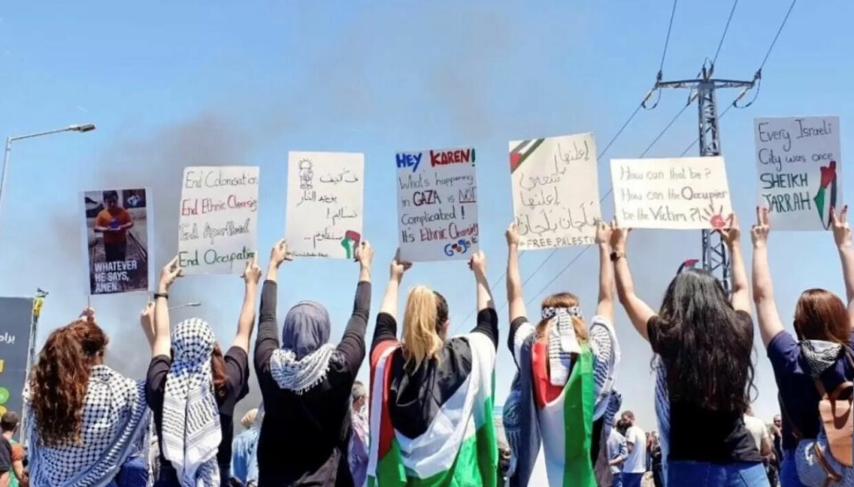 PÅ NETT: Synlighet i sosiale medier er viktig for de palestinske demonstrantene. PÅ NETT: Synlighet i sosiale medier er viktig for de palestinske demonstrantene.