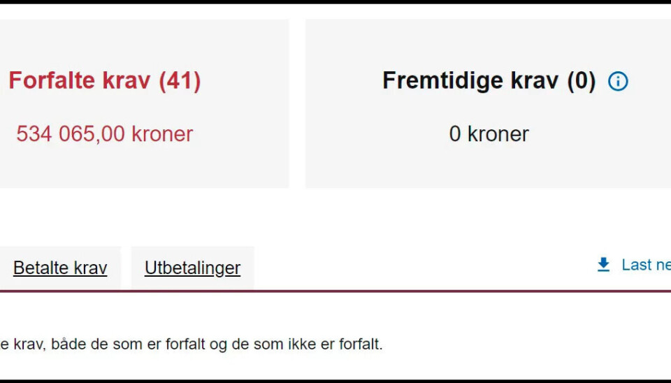 I GJELD: Hva ville du gjort dersom 41 røde varseltrekanter med «forfalte krav» lyste imot deg fra skjermen? Kent-Ove Dahl forteller om en dyrekjøpt erfaring fra varebilbransjen. I GJELD: Hva ville du gjort dersom 41 røde varseltrekanter med «forfalte krav» lyste imot deg fra skjermen? Kent-Ove Dahl forteller om en dyrekjøpt erfaring fra varebilbransjen.