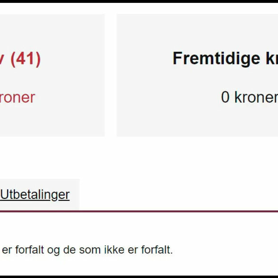 I GJELD: Hva ville du gjort dersom 41 røde varseltrekanter med «forfalte krav» lyste imot deg fra skjermen? Kent-Ove Dahl forteller om en dyrekjøpt erfaring fra varebilbransjen. I GJELD: Hva ville du gjort dersom 41 røde varseltrekanter med «forfalte krav» lyste imot deg fra skjermen? Kent-Ove Dahl forteller om en dyrekjøpt erfaring fra varebilbransjen.