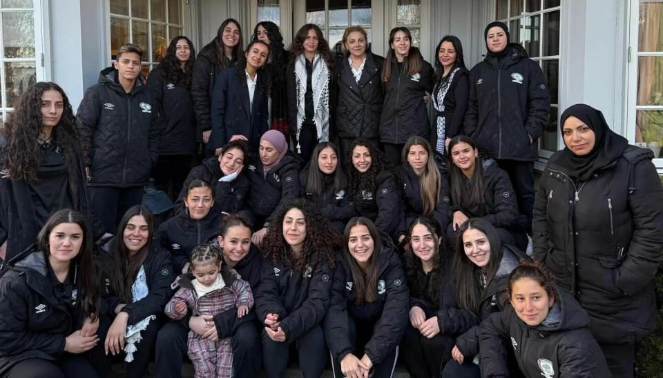 HEILE LAGET: Det palestinske kvinnelandslaget i fotball på tur i Oslo. HEILE LAGET: Det palestinske kvinnelandslaget i fotball på tur i Oslo.