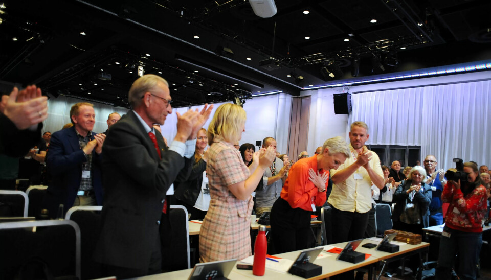 Peggy Hessen Følsvik takker for tilliten. Peggy Hessen Følsvik takker for tilliten.