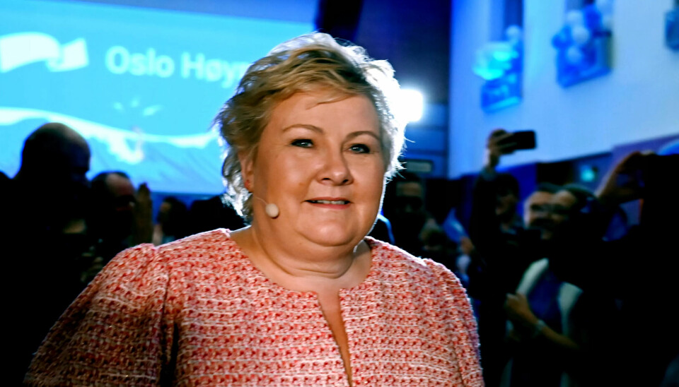 – Sindre har handlet langt mer enn han underveis har fortalt meg og Statsministerens kontor, sier Erna Solberg. – Sindre har handlet langt mer enn han underveis har fortalt meg og Statsministerens kontor, sier Erna Solberg.
