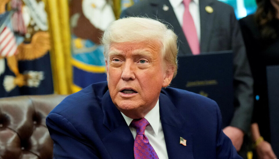 TRØBBEL: USAs president Donald Trump lager trøbbel for Norsk Folkehjelp. TRØBBEL: USAs president Donald Trump lager trøbbel for Norsk Folkehjelp.