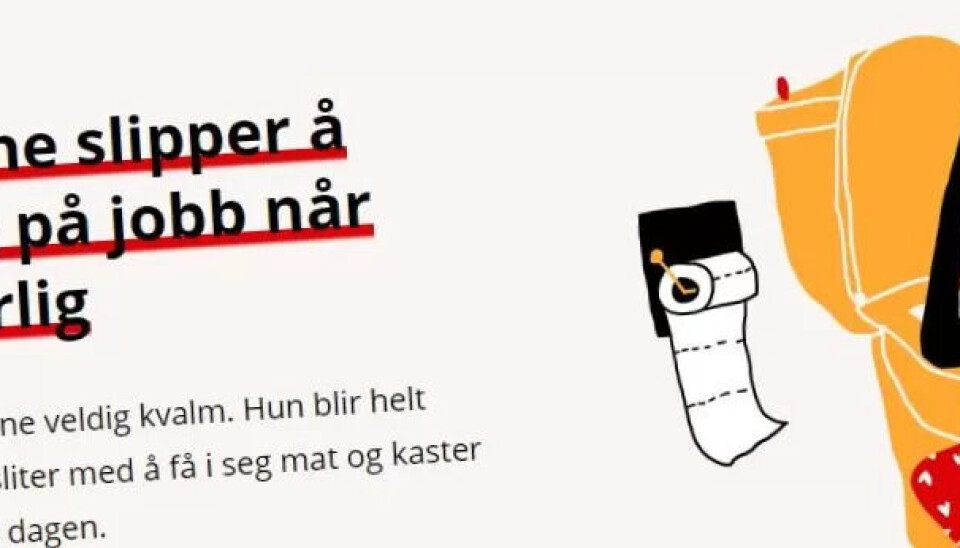 Skjermdump fra LOs nye side ikkerororsykelonna.no. Skjermdump fra LOs nye side ikkerororsykelonna.no.