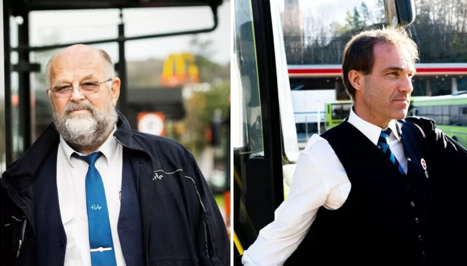 Bussjåfør Ørjan Takle tvilte seg til et ja. Kollega Øyvind Selnes stemte nei. Bussjåfør Ørjan Takle tvilte seg til et ja. Kollega Øyvind Selnes stemte nei.