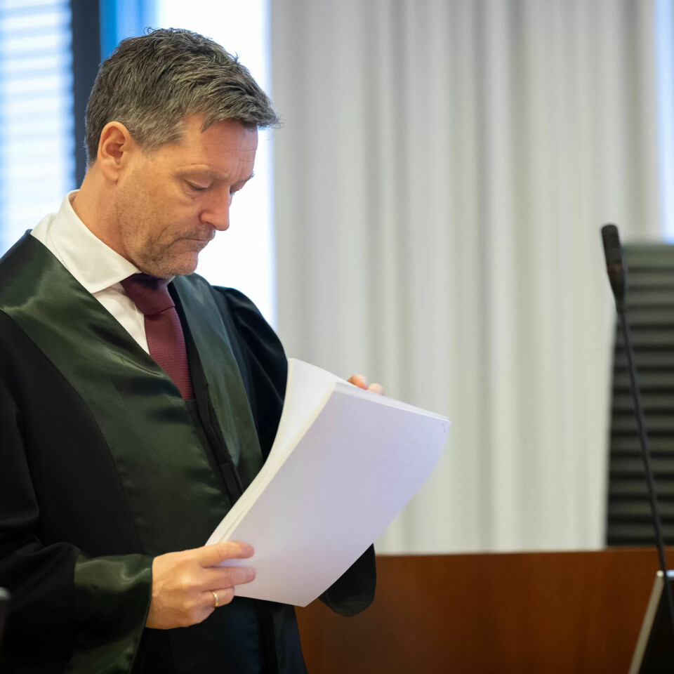 STEILET: Jeg måtte klype meg i armen over begrunnelsen i tingrettsdommen, sa Kjetil Edvardsen i sin innledningsprosedyre. Her fra Oslo tingrett. STEILET: Jeg måtte klype meg i armen over begrunnelsen i tingrettsdommen, sa Kjetil Edvardsen i sin innledningsprosedyre. Her fra Oslo tingrett.