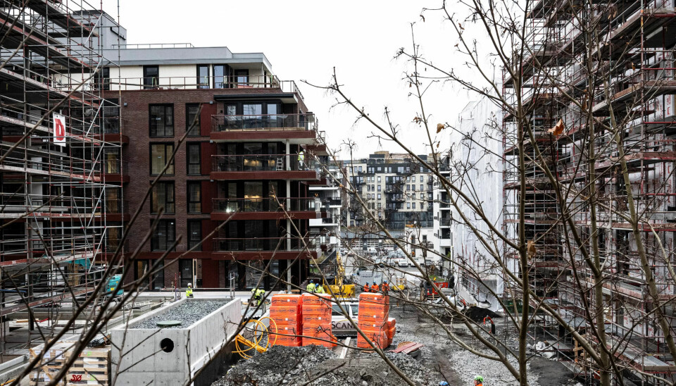 NEDGANG: Selv om det bygges nytt her på Ensjø i Oslo, er det fortsatt en nedgang i byggebransjen. NEDGANG: Selv om det bygges nytt her på Ensjø i Oslo, er det fortsatt en nedgang i byggebransjen.