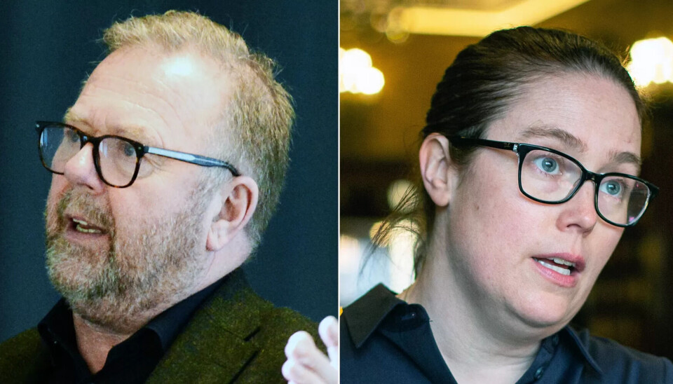 PROTESTERER: Miljøorganisasjonene må med i diskusjonene om rettferdig omstilling, krever forbundslederne Jan Olav Andersen (EL og IT Forbundet) og Kjersti Barsok (Norsk Tjenestemannslag). PROTESTERER: Miljøorganisasjonene må med i diskusjonene om rettferdig omstilling, krever forbundslederne Jan Olav Andersen (EL og IT Forbundet) og Kjersti Barsok (Norsk Tjenestemannslag).