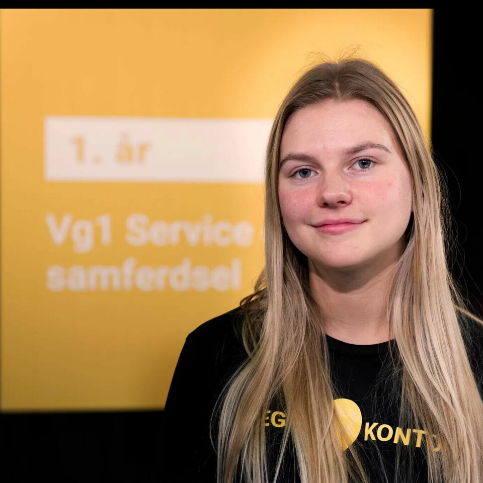 TOPPELEV: Ann-Kristin Birkelund forteller at kameratene på ungdomsskolen reagerte med 'hæ? Går du yrkesfag?' da hun sa hvilken linje hun gikk. TOPPELEV: Ann-Kristin Birkelund forteller at kameratene på ungdomsskolen reagerte med 'hæ? Går du yrkesfag?' da hun sa hvilken linje hun gikk.
