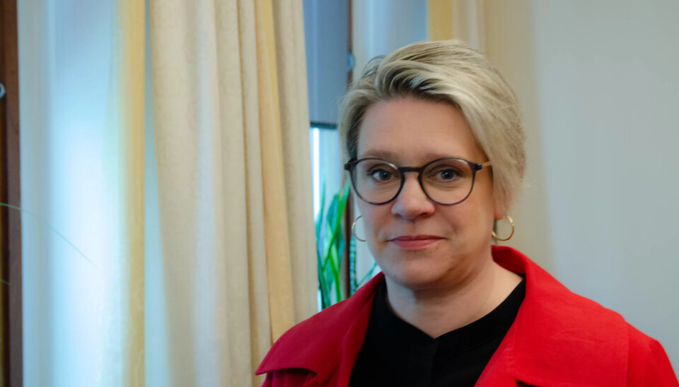 SER VANSKER: Daværende statsråd Marte Mjøs Persen. SER VANSKER: Daværende statsråd Marte Mjøs Persen.