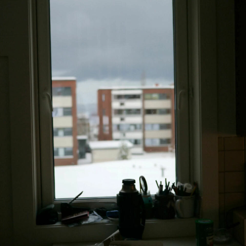 NYE OMGIVELSER: Berits utsikt fra kjøkkenet i den nye leiligheten. NYE OMGIVELSER: Berits utsikt fra kjøkkenet i den nye leiligheten.