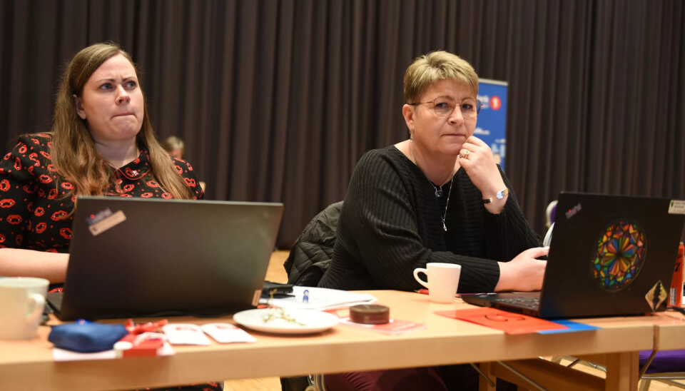 Kari Bjørnstad og Maria Aksberg ser bekymringsfullt på framtiden til offentlig sektor. Kari Bjørnstad og Maria Aksberg ser bekymringsfullt på framtiden til offentlig sektor.