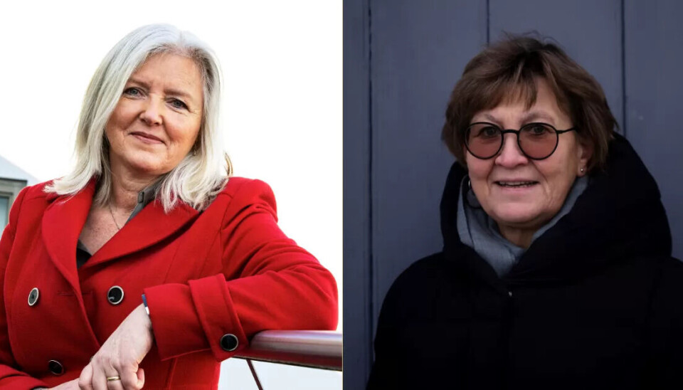 Forbundslederne Mette Johnsen Walker (t.v) og Mette Nord ser forskjellig på resultatet i KS-området. Mens den ene velger streik, hyller den andre profilen på oppgjøret. Forbundslederne Mette Johnsen Walker (t.v) og Mette Nord ser forskjellig på resultatet i KS-området. Mens den ene velger streik, hyller den andre profilen på oppgjøret.