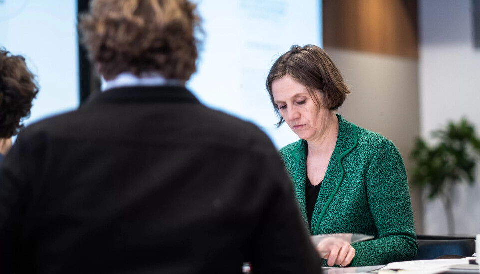 Barne- og familieminister Kjersti Toppe (Sp) under innspillsmøte om turnover i barnevernet. Barne- og familieminister Kjersti Toppe (Sp) under innspillsmøte om turnover i barnevernet.
