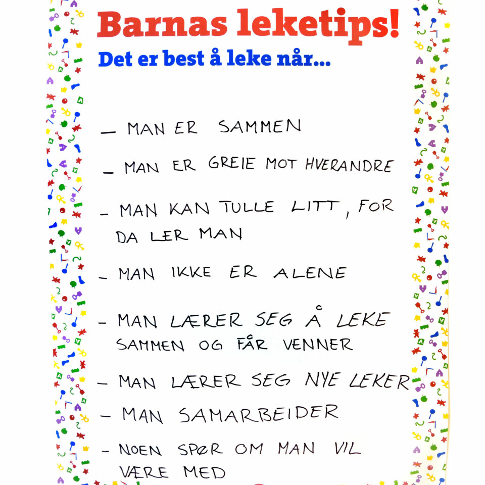 Årets barnehagedag ble en lek