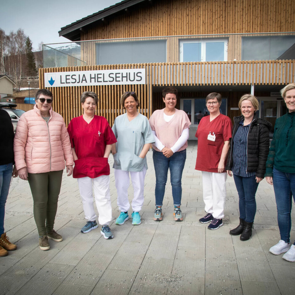 GJENNOMSLAG: Ansatte ved Lesja helsehus er glade for at de endelig fikk større stillinger. Fra v Tove Iren Skaug, Tove Lovinda Gundersen, Ann Sillibakken Riis, Elin Baukhol, Anne Håkenstad, Ruth Borgny Karlsen, Berit Kleiven Kronberget og Marita Aaheim. GJENNOMSLAG: Ansatte ved Lesja helsehus er glade for at de endelig fikk større stillinger. Fra v Tove Iren Skaug, Tove Lovinda Gundersen, Ann Sillibakken Riis, Elin Baukhol, Anne Håkenstad, Ruth Borgny Karlsen, Berit Kleiven Kronberget og Marita Aaheim.