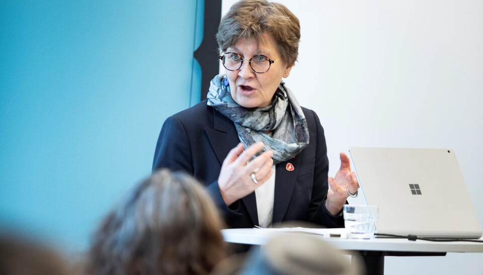 Mette Nord, leder i Fagforbundet. Mette Nord, leder i Fagforbundet.