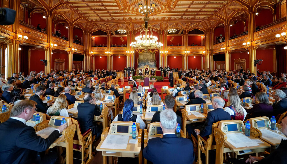 3. oktober er den høytidelige åpninga av neste sesjon i Stortinget. Her fra åpninga i fjor. 3. oktober er den høytidelige åpninga av neste sesjon i Stortinget. Her fra åpninga i fjor.