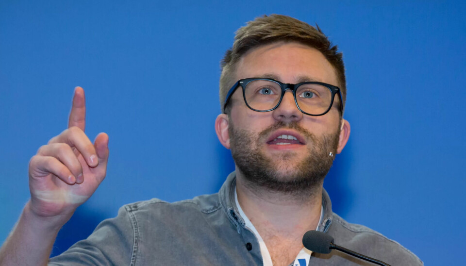 SLUTT: Høyres Stefan Heggelund ber LO slutte å svartmale. SLUTT: Høyres Stefan Heggelund ber LO slutte å svartmale.