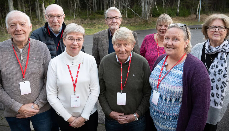 PENSJONISTUTVALGET: Dette er Fagforbundets nye pensjonistutvalg. De krever at kommuneøkonomien styrkes slik at kommunene fortsatt skal ha råd til sosialt utjevnende tiltak for blant andre pensjonister og uføre. Fra v: Odd Arne Heggås, Bjørn Holmli, leder Gerd Eva Volden, Kjell Engebretsen, Tom B. Johansen, Bjørg Oddny Vatnedalen, Annie Iren Vika og Randi Munch Aanonsen PENSJONISTUTVALGET: Dette er Fagforbundets nye pensjonistutvalg. De krever at kommuneøkonomien styrkes slik at kommunene fortsatt skal ha råd til sosialt utjevnende tiltak for blant andre pensjonister og uføre. Fra v: Odd Arne Heggås, Bjørn Holmli, leder Gerd Eva Volden, Kjell Engebretsen, Tom B. Johansen, Bjørg Oddny Vatnedalen, Annie Iren Vika og Randi Munch Aanonsen