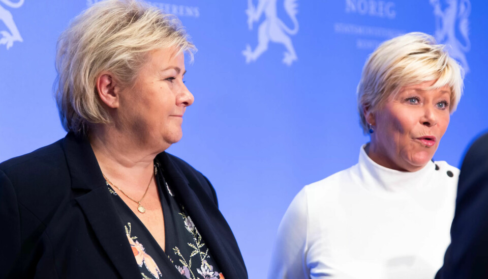 Et viktig mål for regjeringen, her ved statsminister Erna Solberg (H) og finansminister Siv Jensen, er at enda flere skal bli inkludert i arbeidslivet. Et viktig mål for regjeringen, her ved statsminister Erna Solberg (H) og finansminister Siv Jensen, er at enda flere skal bli inkludert i arbeidslivet.