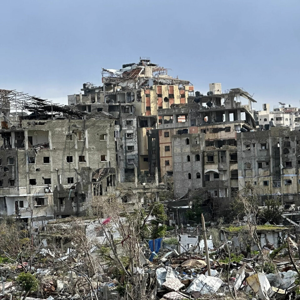 Gaza er fullstendig ødelagt. – Våre ansatte er veldig opptatt av å holde arbeidet gående og hjelpe så godt de kan. Det de er mest fortvilet over, er alt de ikke lenger klarer å bidra med, sier lederen for palestinakontoret til Norsk Folkehjelp, Kyle Gehman. Gaza er fullstendig ødelagt. – Våre ansatte er veldig opptatt av å holde arbeidet gående og hjelpe så godt de kan. Det de er mest fortvilet over, er alt de ikke lenger klarer å bidra med, sier lederen for palestinakontoret til Norsk Folkehjelp, Kyle Gehman.