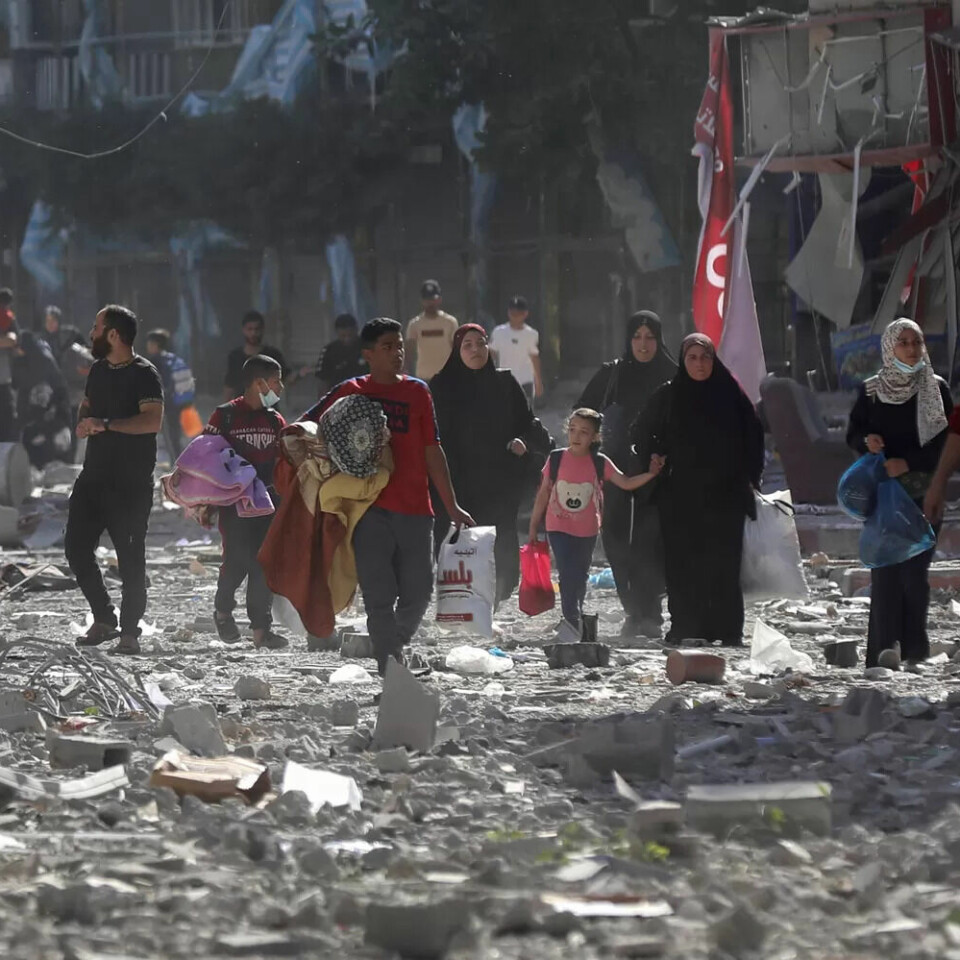 PÅ FLUKT: De aller fleste som bor i Gaza har måttet flykte fra hjemmene sine. PÅ FLUKT: De aller fleste som bor i Gaza har måttet flykte fra hjemmene sine.