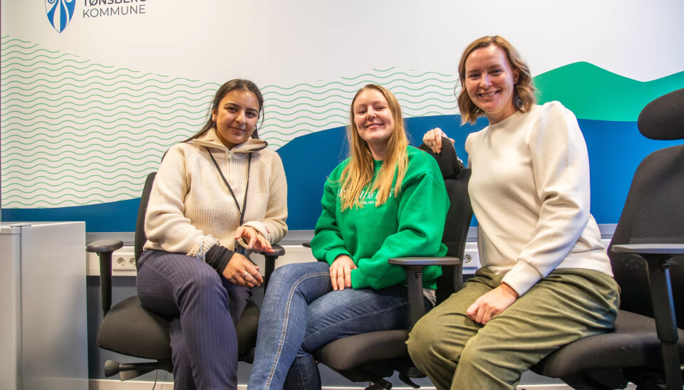 TRIO: Anmol Kaur, Kristine Wilhelmsen og Thea H. Trulsrud har teknisk og helsefaglige roller for prosjektet TRIO: Anmol Kaur, Kristine Wilhelmsen og Thea H. Trulsrud har teknisk og helsefaglige roller for prosjektet