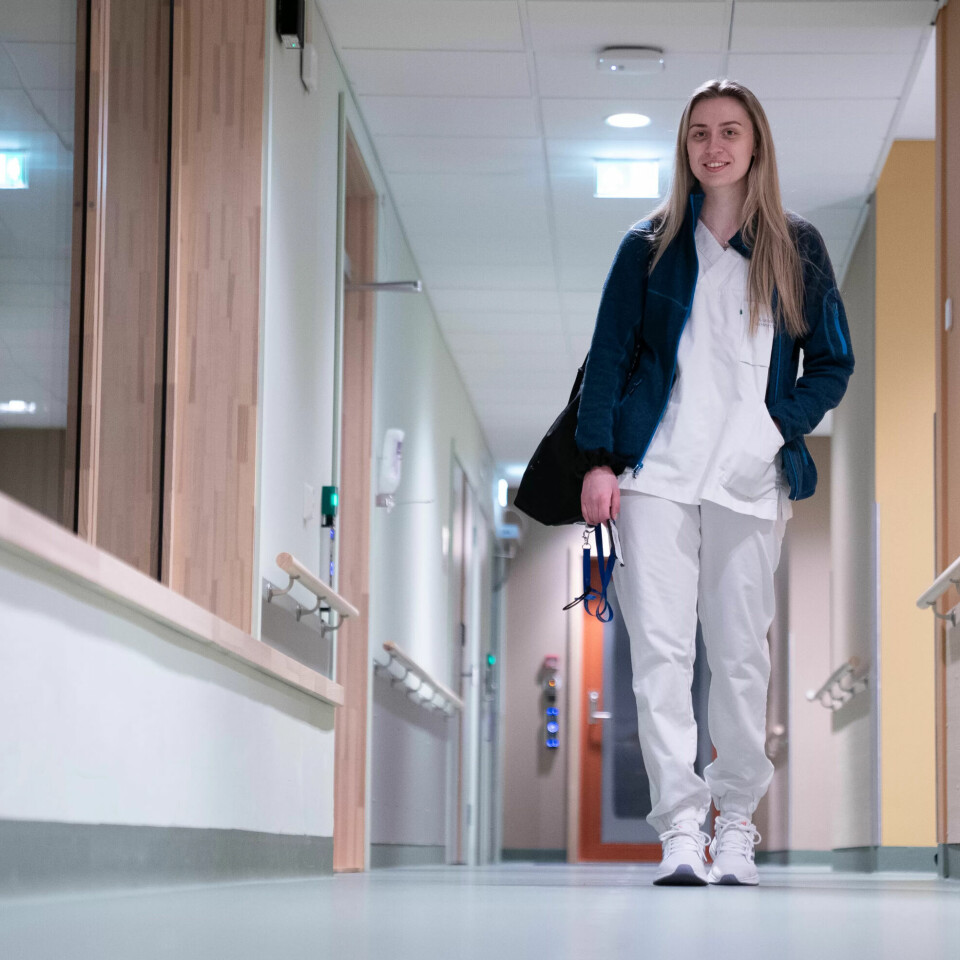 NATTARBEID: Silje Eike har dårlig erfaring med nattarbeid, men turnusen på sykehjemmet funker for henne. NATTARBEID: Silje Eike har dårlig erfaring med nattarbeid, men turnusen på sykehjemmet funker for henne.