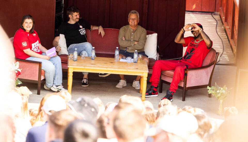DET VAR KJÆRLIGHET: Det tok ikke lang tid for Chris Smalls å erklære sin kjærlighet til Utøya. DET VAR KJÆRLIGHET: Det tok ikke lang tid for Chris Smalls å erklære sin kjærlighet til Utøya.