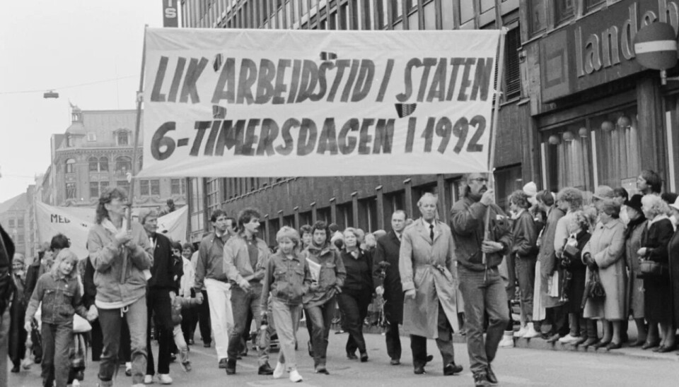 6-TIMERSKRAV: 6-timers dagen sto på dagsorden på 1990-tallet 6-TIMERSKRAV: 6-timers dagen sto på dagsorden på 1990-tallet